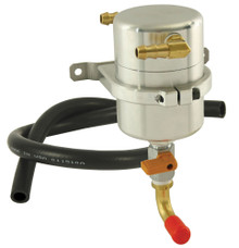 Moroso 85474 - Universal Air/Oil Separator Catch Can - Large Body - 90 Degree Inlet/Outlet Fittings