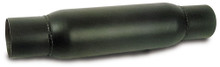 Moroso 94050 - Spiral Flow Racing Muffler - 2.5in Inlet/Outlet x 4in Diameter x 12in Long - Steel