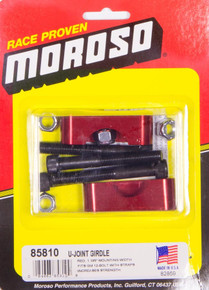 Moroso 85810 - 65-82 GM 12 Bolt (w/Straps) U-Joint Girdle - Red Anodized - Set