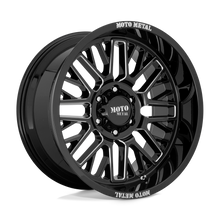 Moto Metal MO80229085300 - Mo802 Warlock 20X9 Gloss Black Milled