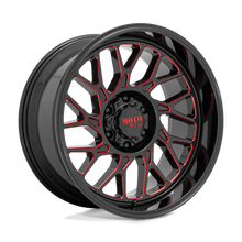 Moto Metal MO80521080918N - Mo805 20X10 Gloss Black Milled With Red Tint