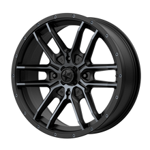 MSA Offroad Wheels M43-05756 - M43 Fang 15X7 Satin Black With Titanium Tint