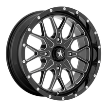 MSA Offroad Wheels M45-022737M - M45 Portal 22X7 Gloss Black Milled
