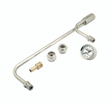 Mr. Gasket 1559 - Chrome Plated Fuel Lines With Fuel Pressure Gauge