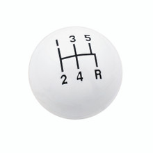 Mr. Gasket 9619 - Shifter Knob - 5-Speed Pattern - White