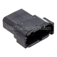 NAMZ MDR-12B - Deutsch DTM 12-Position Receptacle w/12 Stamped Terminals & Wedgelock - Black (HD 74109-98BK)