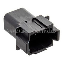 NAMZ DR-8B - Deutsch DT Series 8-Wire Receptacle & Wedgelock - Black (HD 72108-94BK)