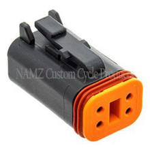 NAMZ DP-4B - Deutsch DT Series 4-Wire Plug & Wedgelock - Black (HD 72114-94BK)