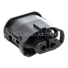 NAMZ NA-1-1355668-2 - V-Twin VROD Models OEM Headlight Connector w/Wire Seals & Terminals - Black (HD 72449-01)