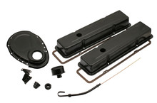 Mr. Gasket 9834BP - Engine Dress Up Kit - Flat Black