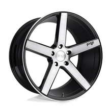 Niche M124208521+35 - M124 Milan 20X8.5 Gloss Black Brushed
