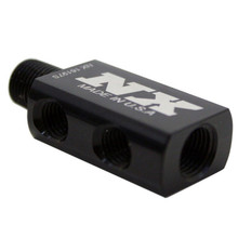 Nitrous Express 16197S - Compact Distribution Block w/Gauge Port