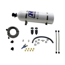 Nitrous Express 20001-15 - Hitman EFI Single Nozzle Piranha Nitrous Kit (35-75HP) w/15lb Bottle