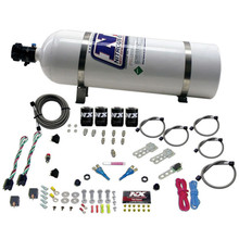 Nitrous Express 20124-15 - Ford EFI Dual Stage Nitrous Kit (50-150HP x 2) w/15lb Bottle