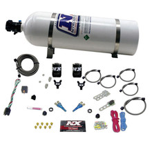Nitrous Express 20315-15 - Dodge EFI Full Race Dual Nozzle Nitrous Kit (100-300HP) w/15lb Bottle