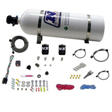 Nitrous Express 20921-15 - All Dodge EFI Single Nozzle Nitrous Kit (35-150HP) w/15lb Bottle