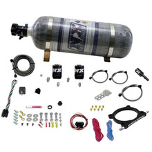 Nitrous Express 20951-12 - 11-15 Ford Mustang GT 5.0L High Output Nitrous Plate Kit (50-250HP) w/12lb Bottle