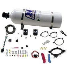 Nitrous Express 20951-15 - 11-15 Ford Mustang GT 5.0L High Output Nitrous Plate Kit (50-250HP) w/15lb Bottle