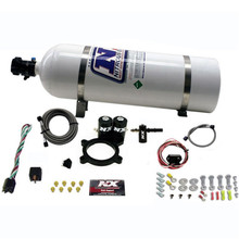 Nitrous Express 20936-15 - 2014+ GM 5.3L Truck Nitrous Plate Kit (50-250HP) w/15lb Bottle