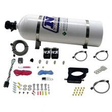 Nitrous Express 20935-15 - GM LS 78mm 3-Bolt Nitrous Plate Kit (50-350HP) w/15lb Bottle