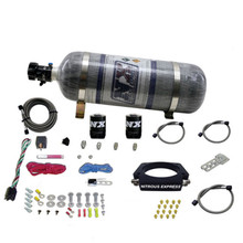 Nitrous Express 20934-12 - GM LS 90mm Nitrous Plate Kit (50-400HP) w/12lb Composite Bottle