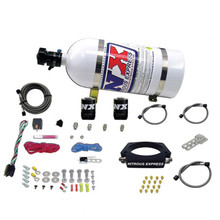 Nitrous Express 20934-10 - GM LS 90mm Nitrous Plate Kit (50-400HP) w/10lb Bottle