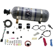 Nitrous Express 20932-12 - 11-15 Ford Mustang GT 5.0L Coyote Single Nozzle Nitrous Kit (35-150HP) w/Comp Bottle
