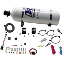 Nitrous Express 20932-15 - 11-15 Ford Mustang GT 5.0L Coyote Single Nozzle Nitrous Kit (35-150HP) w/15lb Bottle