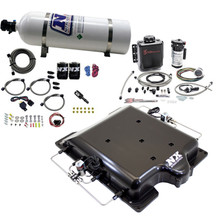 Nitrous Express 20972BMF-15 - Dodge Hellcat Supercharger Lid Nitrous/Water Injection Kit (100-400HP) w/15lb Bottle