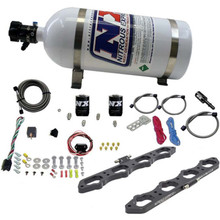Nitrous Express 20956-10 - Ford Coyote 5.0L V8 Nitrous Wet Port Plate Kit w/10lb Bottle
