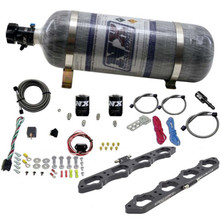 Nitrous Express 20956-12 - 2018+ Ford 5.0L Coyote Wet Direct Port Plate System (w/12lb Bottle)