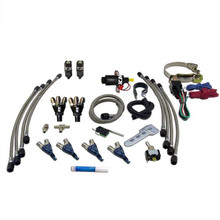 Nitrous Express 60005-00P - 4 Cyl Piranha Nitrous Kit w/o Bottle