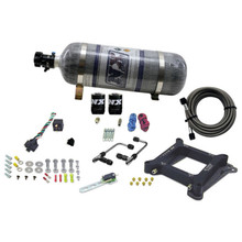 Nitrous Express 60040-12 - 4150 Gemini Stage 6 Nitrous Kit (50-300HP) w/Composite Bottle