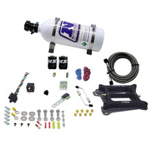 Nitrous Express 50045-05 - 4150 4-BBL/Alcohol Nitrous Kit (100-500HP) w/5lb Bottle