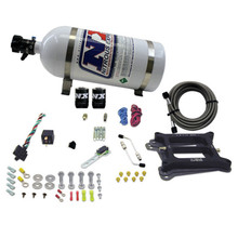 Nitrous Express 50040-10 - 4150 4-BBL/Gasoline Nitrous Kit (100-500HP) w/10lb Bottle