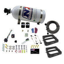Nitrous Express 50270-10 - Dual Dom/Gas Nitrous Kit (100-500HP) w/10lb Bottle