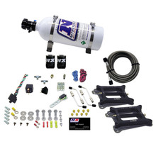 Nitrous Express 50240-05 - Dual Holley/Gasoline Nitrous Kit (100-500HP) w/5lb Bottle