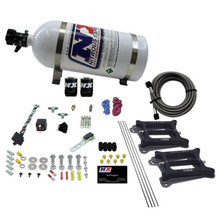 Nitrous Express 30240-10 - Dual/4150/Gasoline Nitrous Kit (50-300HP) w/10lb Bottle