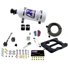Nitrous Express 30080-05 - Q-Jet/Holley Spread Bore Nitrous Kit (50-300HP) w/5lb Bottle