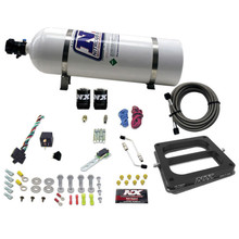 Nitrous Express 30075-15 - Dominator/Alcohol Nitrous Kit (50-300HP) w/15lb Bottle