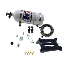 Nitrous Express 40040-10 - 4150 Hitman 4-BBL Nitrous Kit (100-200HP) w/10lb Bottle