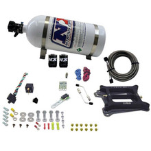 Nitrous Express 30045-10 - 4150 4-BBL/Alcohol Nitrous Kit (50-300HP) w/10lb Bottle