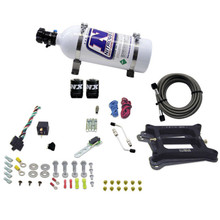 Nitrous Express 30045-05 - 4150 4-BBL/Alcohol Nitrous Kit (50-300HP) w/5lb Bottle