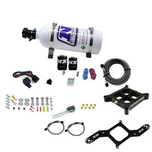 Nitrous Express 63840-05 - 4150 Single Entry Crossbar Plate RNC Nitrous Kit (250-750HP) w/5lb Bottle