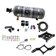 Nitrous Express 63840-12 - 4150 Single Entry Crossbar Nitrous Plate Kit RNC (250-750HP) w/Composite Bottle