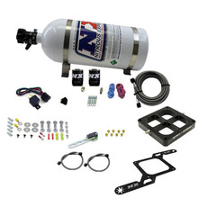 Nitrous Express 63070-10 - Dominator Single Entry Billet Crossbar Stage 6 Nitrous Kit (50-300HP) w/10lb Bottle