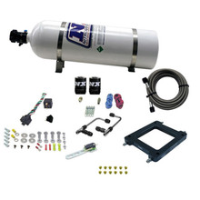 Nitrous Express 60070-15 - Dominator Gemini Stage 6 Nitrous Kit (50-300HP) w/15lb Bottle