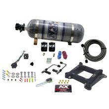 Nitrous Express 60045-12 - 4150 Gemini Stage 6 Alcohol Nitrous Kit w/Composite Bottle