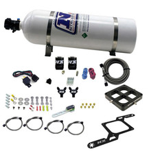 Nitrous Express 60547-15 - Dominator Billet Crossbar Pro-Power Nitrous Kit (100-500HP) w/15lb Bottle