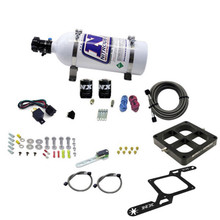Nitrous Express 63870-05 - Dominator Single Entry Billet Crossbar RNC Nitrous Kit (250-750HP) w/5lb Bottle